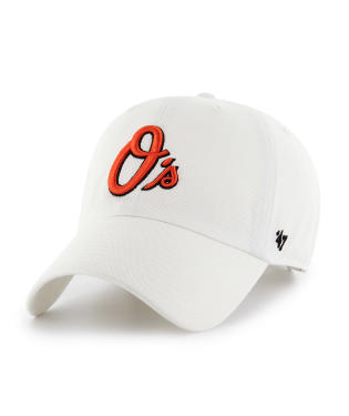 Baltimore Orioles '47 Brand O's Clean Up Adjustable Hat- White