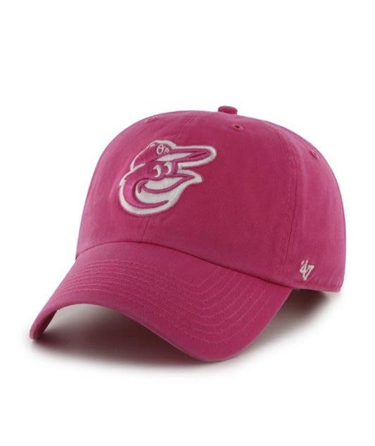 Baltimore Orioles '47 Brand Clean Up  Women's Adjustable Hat- Pink