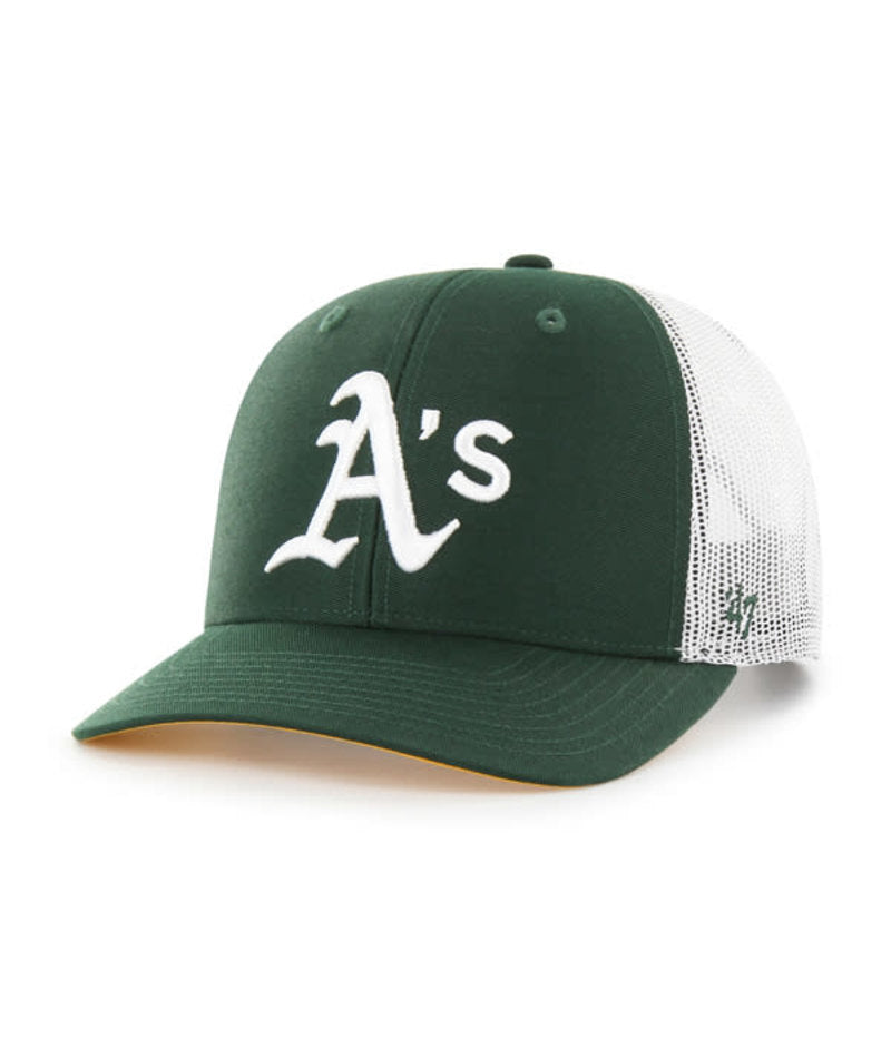 Oakland Athletics '47 Brand Mesh Trucker Green Snapback