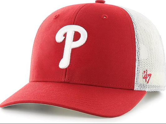 Philadelphia Phillies '47 Brand Mesh Trucker Snapback Hat