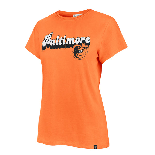 Baltimore Orioles '47 Women's Mystic Frankie T-Shit- Orange