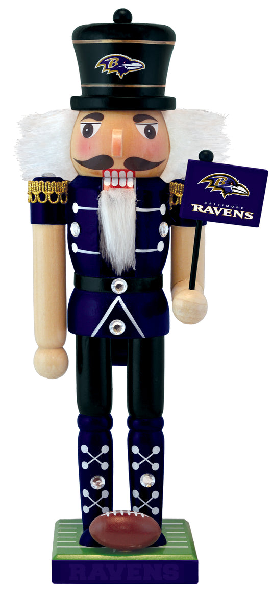 Baltimore Ravens Master Piece 12" Wooden Nutcracker