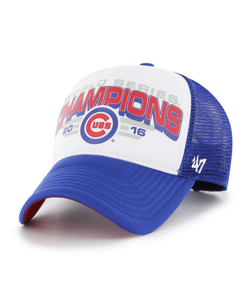 Chicago Cubs '47 Brand World Series Champions Foam Trucker Snapback