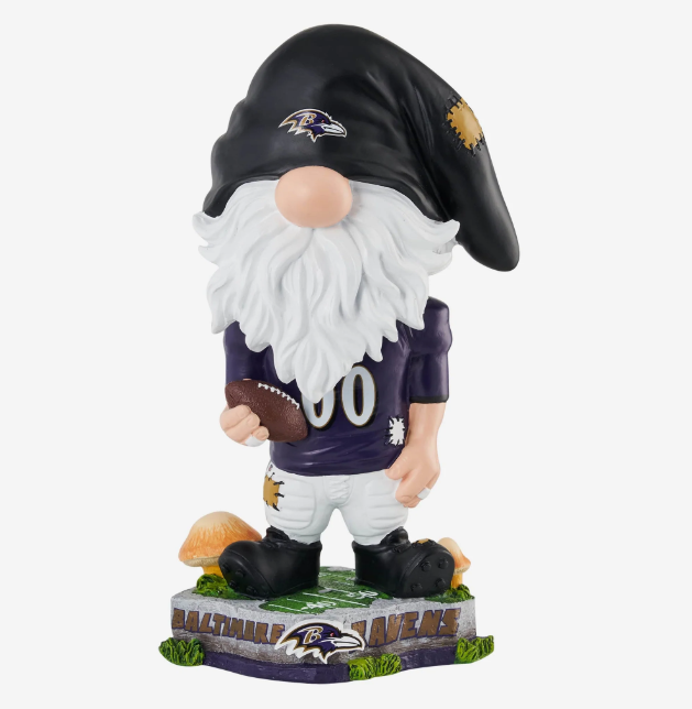 Baltimore Ravens FOCO Game Day Bobble Head Gnome