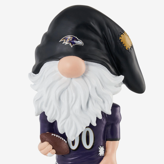 Baltimore Ravens FOCO Game Day Bobble Head Gnome