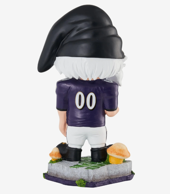 Baltimore Ravens FOCO Game Day Bobble Head Gnome