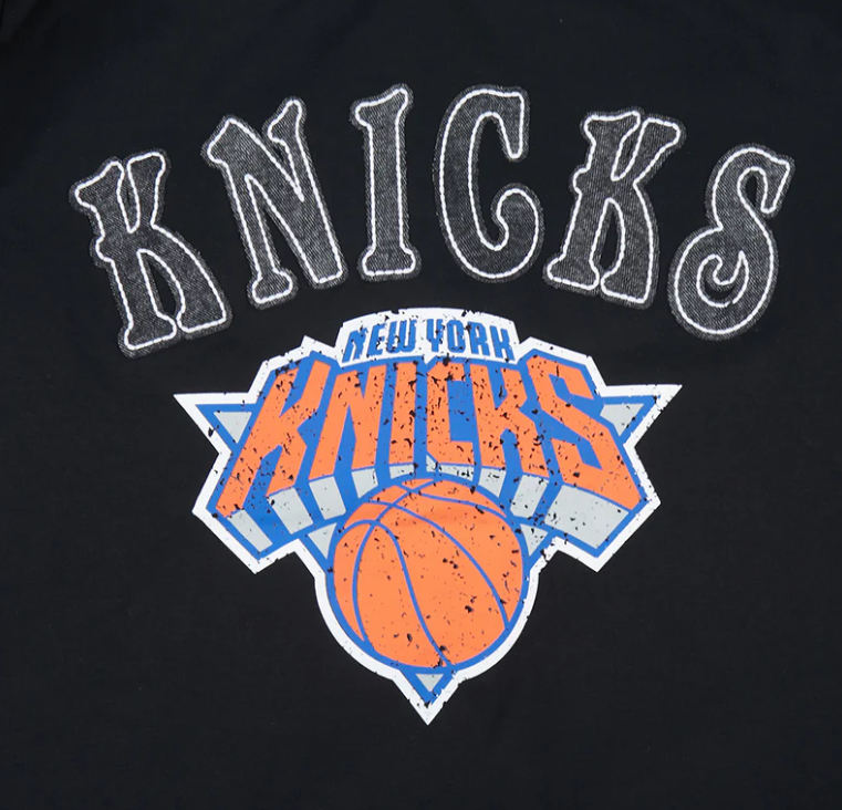 New York Knicks Pro Standard Rebel Athletics Stacked Logo- Black