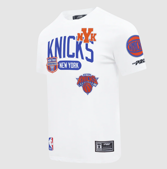 New York Knicks Pro Standard Letterman T-shirt- White