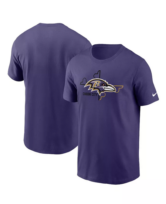Baltimore Ravens Nike Purple Local Phrase Men's T-shirts
