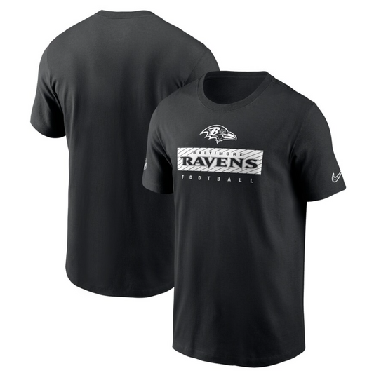 Baltimore Ravens Nike Black "Dri-Fit" Sideline Performance T-Shirt