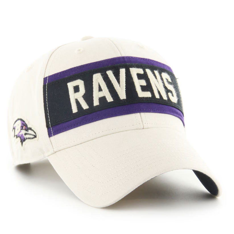 Baltimore Ravens '47 Crossroad MVP Adjustable Hat - Cream