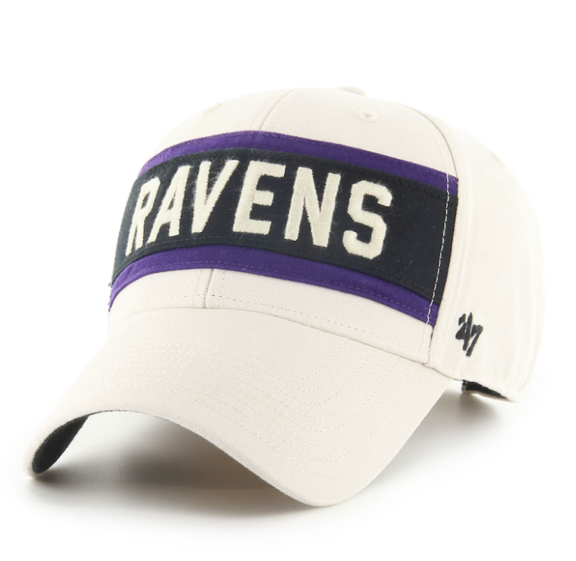 Baltimore Ravens '47 Crossroad MVP Adjustable Hat - Cream