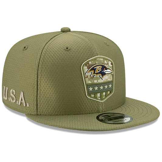 Baltimore Ravens New Era Salute to Serivce 59FIFTY Fitted Hat - Olive