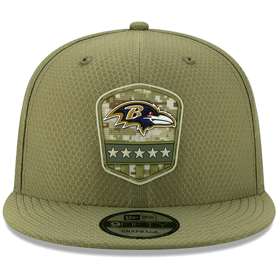 Baltimore Ravens New Era Salute to Serivce 59FIFTY Fitted Hat - Olive