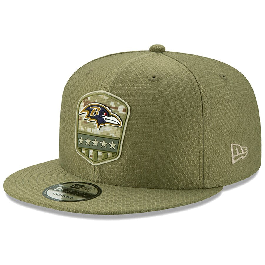 Baltimore Ravens New Era Salute to Serivce 59FIFTY Fitted Hat - Olive