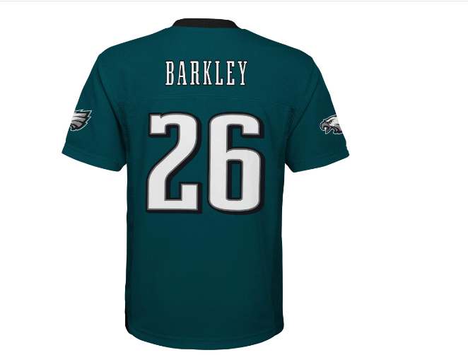Philadelphia Eagles Outerstuff #26 Saquon Barkley Youth Mid Tier Green Jersey