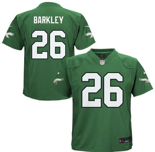 Philadelphia Eagles Nike #26 Saquon Barkley Toddler Nike Kelly Green Game Jersey