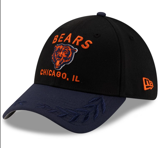 Chicago Bears New Era 2025 Draft 39THIRTY Flex Hat -Blue/Black