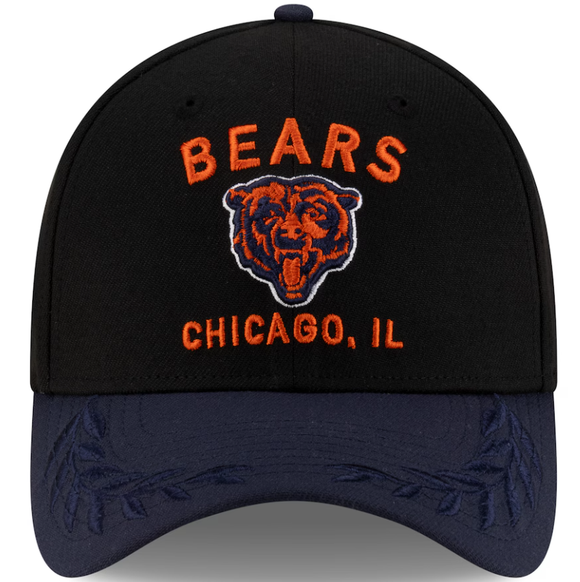 Chicago Bears New Era 2025 Draft 39THIRTY Flex Hat -Blue/Black