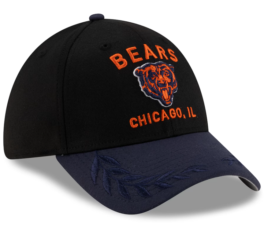 Chicago Bears New Era 2025 Draft 39THIRTY Flex Hat -Blue/Black