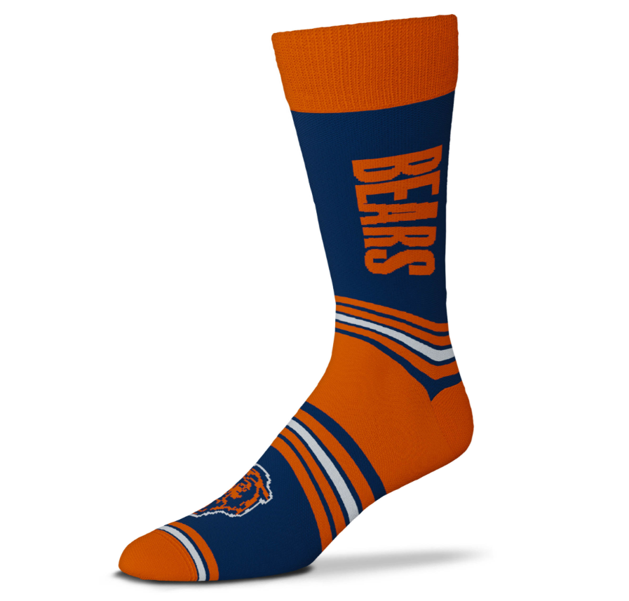 Chicago Bears For Bare Feet Go Team Socks OSFM