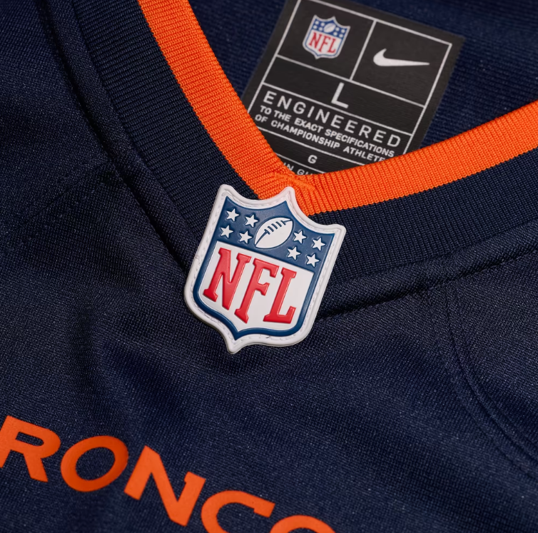 Denver Broncos Nike #10 Bo Nix Youth Game Jersey- Blue
