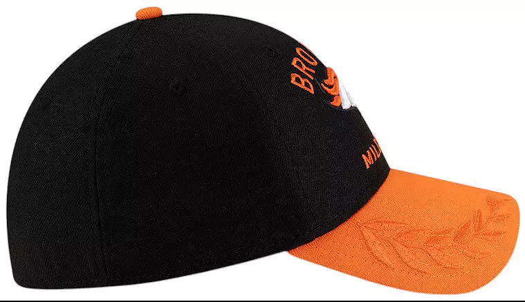Denver Broncos New Era 2025 Draft 39THIRTY Flex Hat -Orange/Black