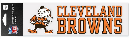 Cleveland Browns Wincraft 3X10 Bumper Sticker Decal