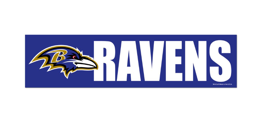 Baltimore Ravens Wincraft Bumper Strip 3" X 12