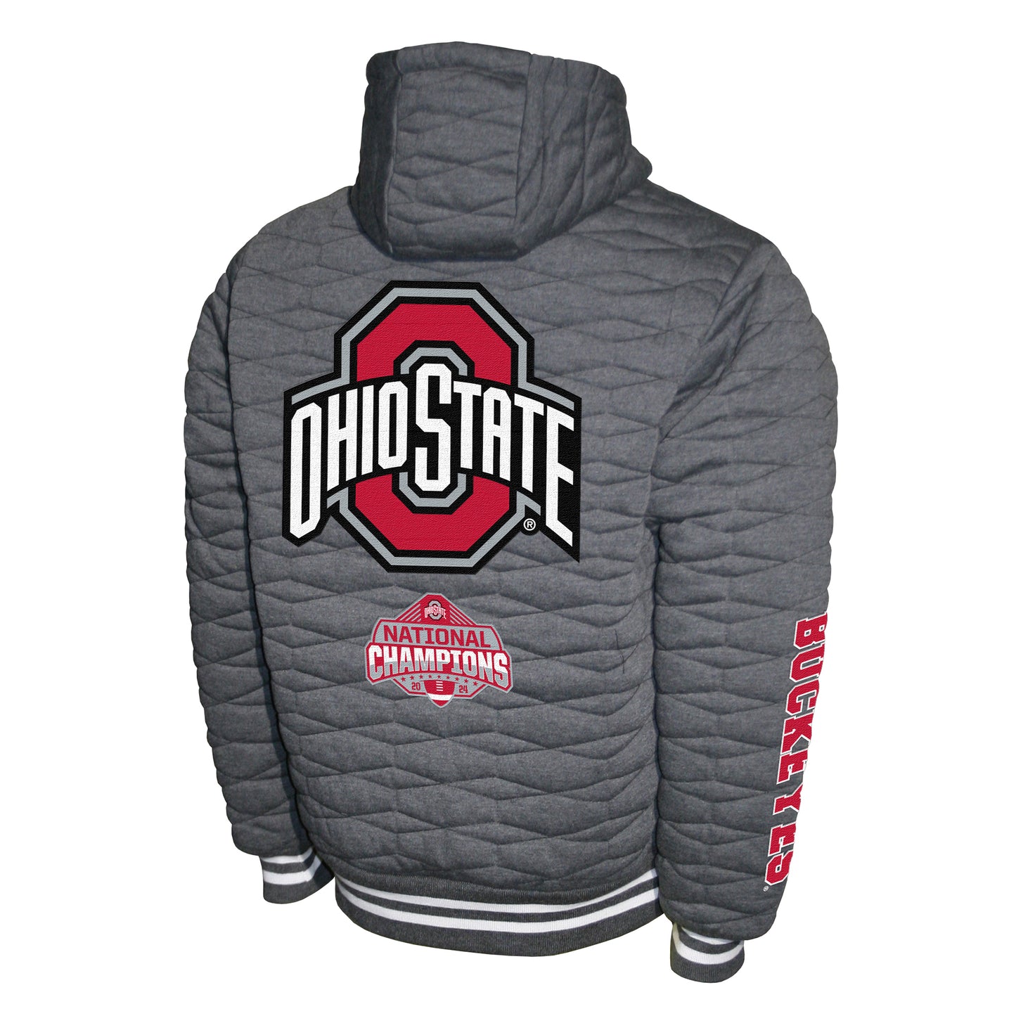 Ohio State Buckeyes Franchise Club 2024 National Champions Quilt Hooded Jacket