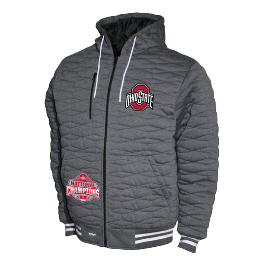 Ohio State Buckeyes Franchise Club 2024 National Champions Quilt Hooded Jacket