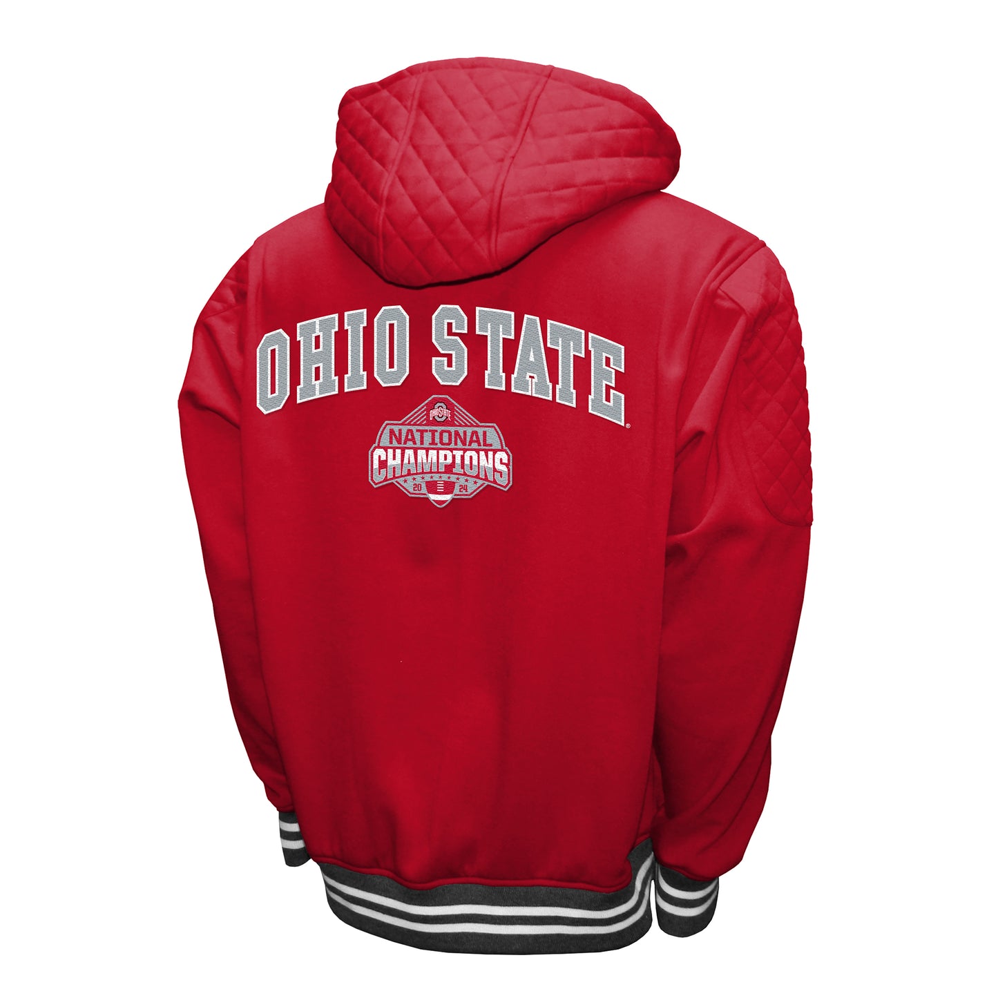 Ohio State Buckeyes Franchise Club 2024 National Champions Hooded Jacket - Red