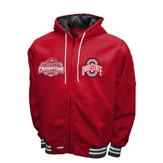 Ohio State Buckeyes Franchise Club 2024 National Champions Hooded Jacket - Red