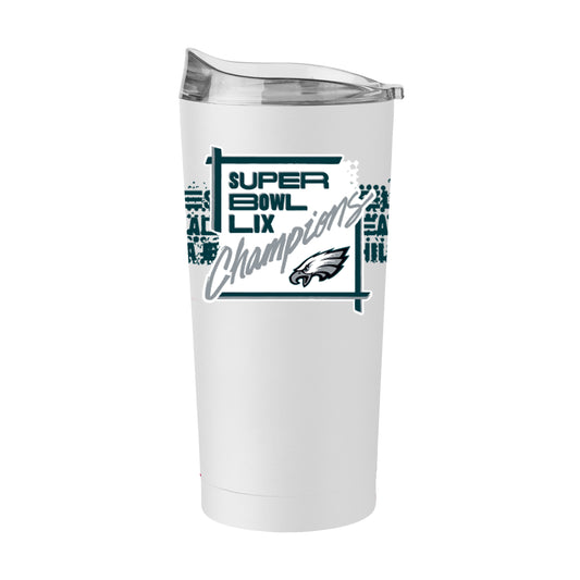 Philadelphia Eagles Logo Brands Super Bowl LIX Champions 20oz Tumbler