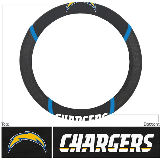 Los Angeles Chargers Football Grip Steering Wheel Cover