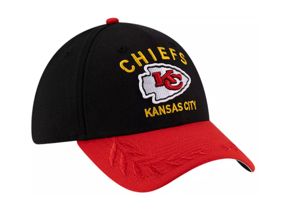 Kansas City Chiefs New Era 2025 Draft 39THIRTY Flex Hat -Red/Black
