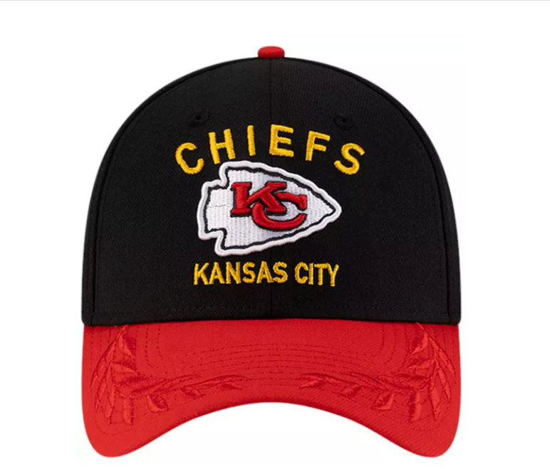 Kansas City Chiefs New Era 2025 Draft 39THIRTY Flex Hat -Red/Black