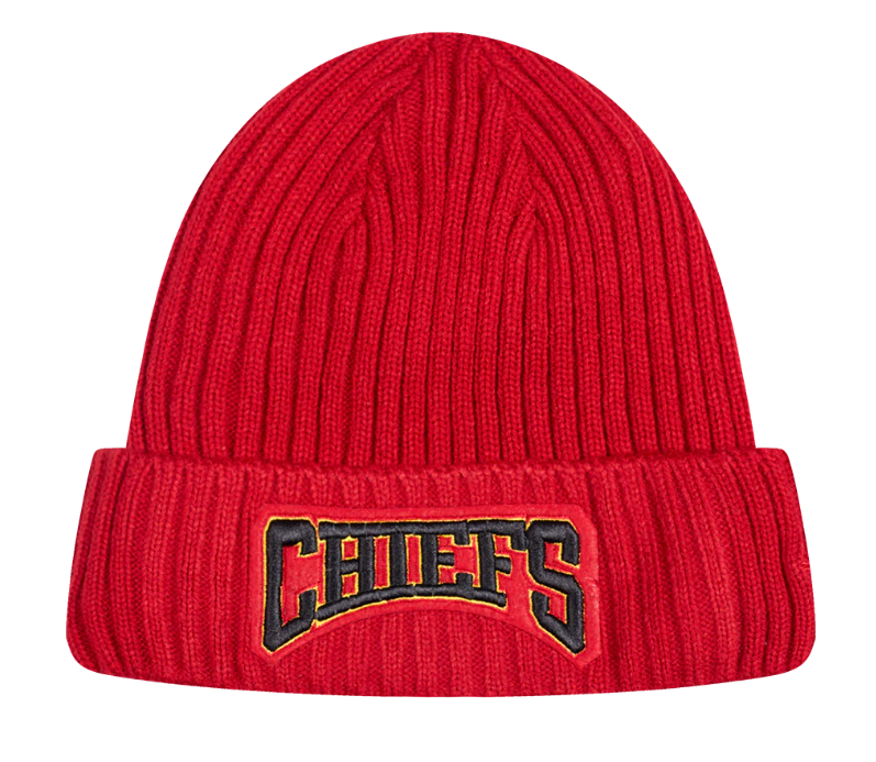 Kansas City Chiefs Pro Standard Crest Emblem Beanie Knit Hat - Red