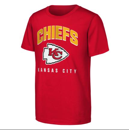 Kansas City Chiefs Outerstuff Youth Team Spirit T-Shirt- Red