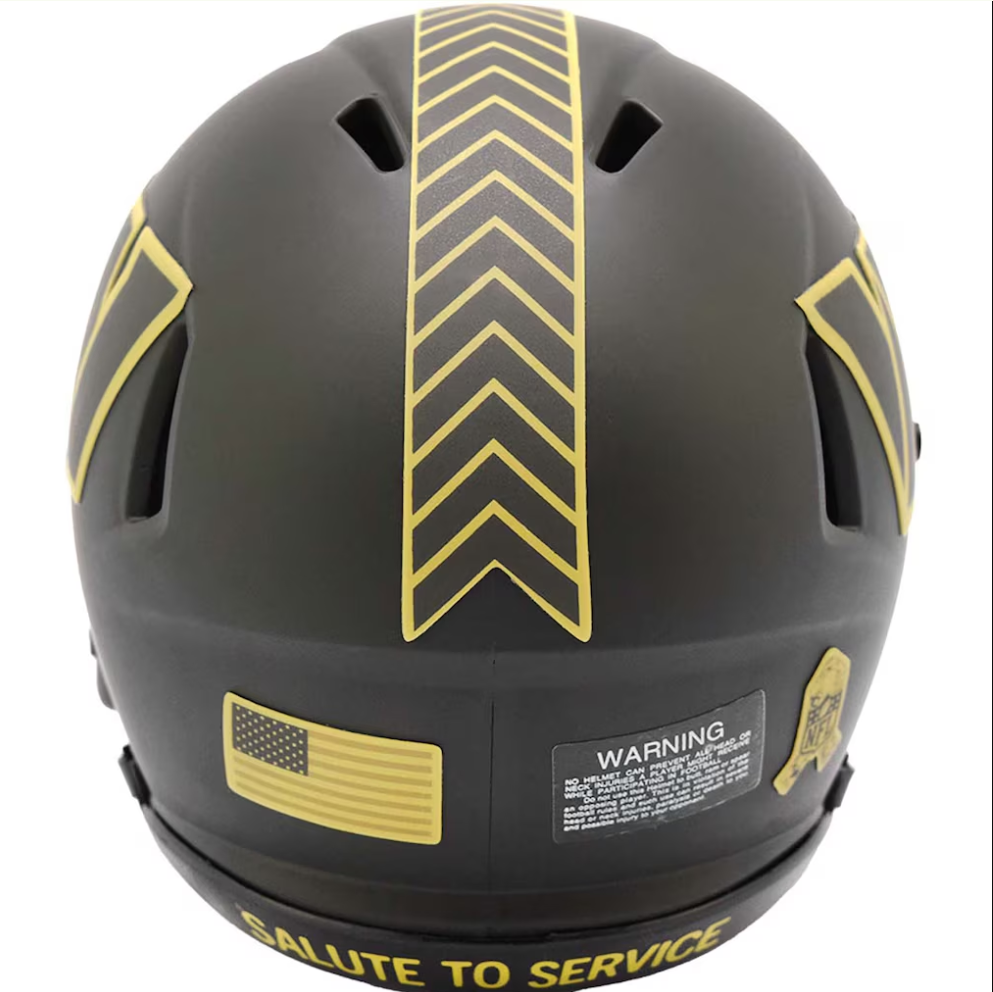 Washington Commanders  2025 Salute to Service (STS) Mini Replica Helmet - Black