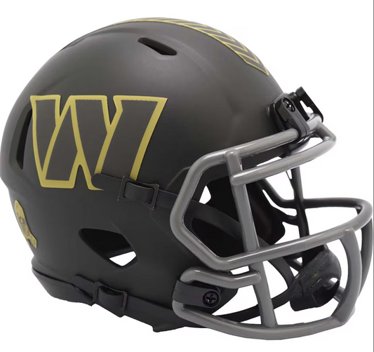 Washington Commanders  2025 Salute to Service (STS) Mini Replica Helmet - Black