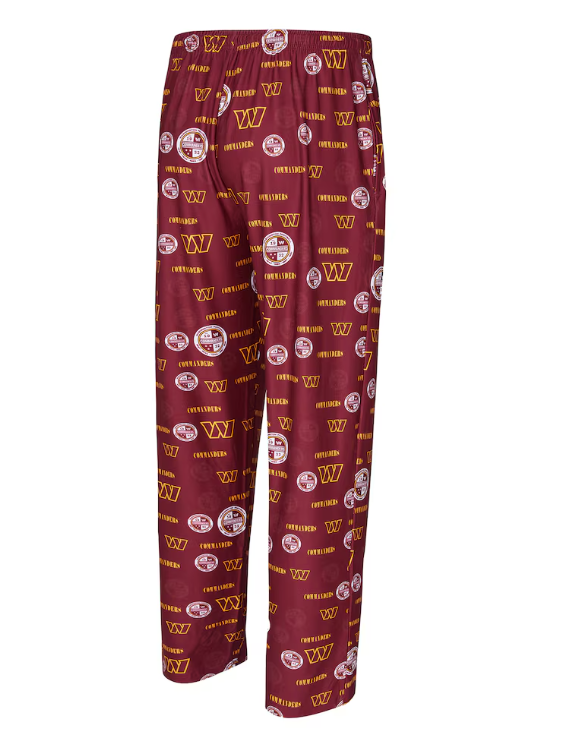 Washington Commanders Concept Sports Men's Mosica All Over Print Sleep Pants