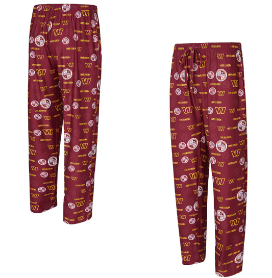 Washington Commanders Concept Sports Men's Mosica All Over Print Sleep Pants