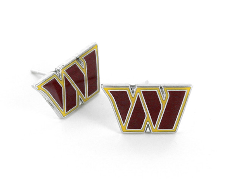 Washington Commanders Aminco Post Logo Earrings