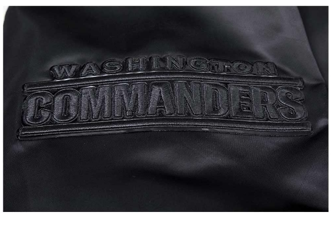 Washington Commanders Pro Standard Triple Black Light Weight Satin Jacket