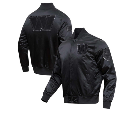 Washington Commanders Pro Standard Triple Black Light Weight Satin Jacket