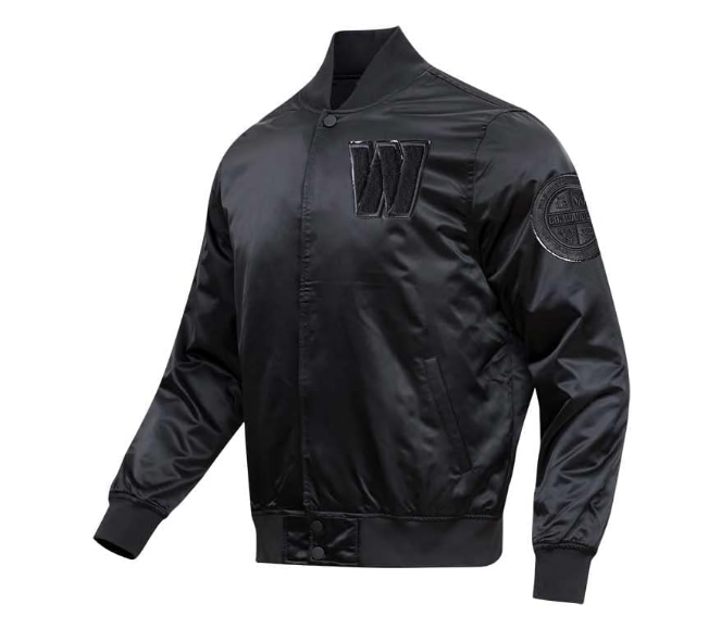 Washington Commanders Pro Standard Triple Black Light Weight Satin Jacket