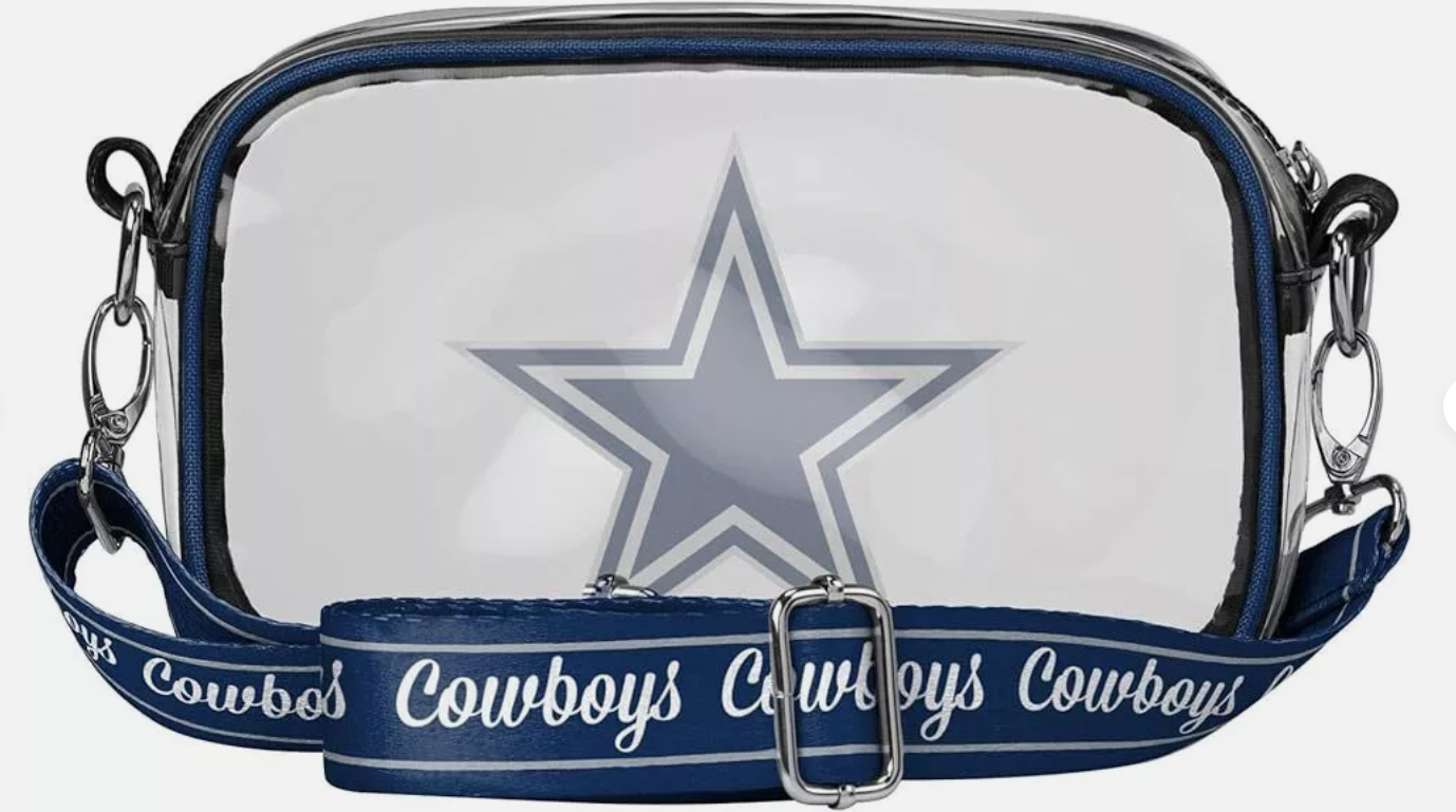 Dallas Cowboys FOCO Team Stripe Clear Crossbody Bag