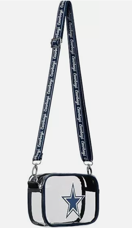 Dallas Cowboys FOCO Team Stripe Clear Crossbody Bag