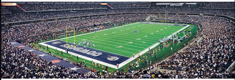 Dallas Cowboys Masterpieces 1000 Piece Endzone Panoramic Jigsaw Puzzle